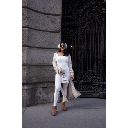 Beige Cozy Cardigan