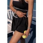 Midnight and White Skort