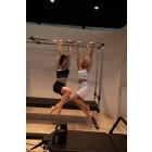 Ecru and Pine Asymmetric Bra