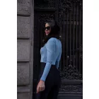 Midnight and Baby Blue Cozy Overall