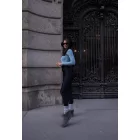Midnight and Baby Blue Cozy Overall