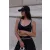 Midnight and White V Neck Bra