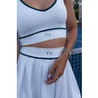 Ecru and Pine Skort