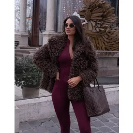 Burgundy Corset Onesie
