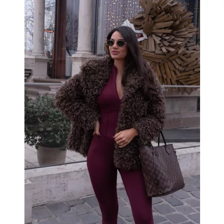 Burgundy Corset Onesie