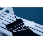 Midnight and White Wrap Biker Shorts