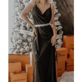 Black Sparkler Mykonos Dress