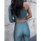 Military Long Sleeve Asymmetric Top