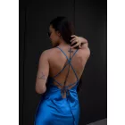 Azure Maxi Satin Dress
