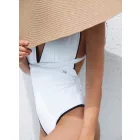 White and Midnight Pearl Swimsuit